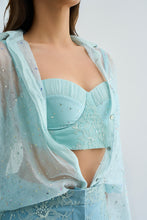Load image into Gallery viewer, Aqua Siren Corset