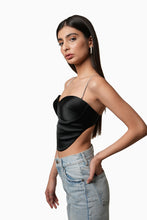Load image into Gallery viewer, Baddie Corset With Crystal Straps