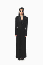 Load image into Gallery viewer, Oversized Cropped Blazer In Noir
